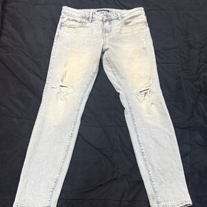 Aeropostale Men's Faded Blue Skinny Jeans